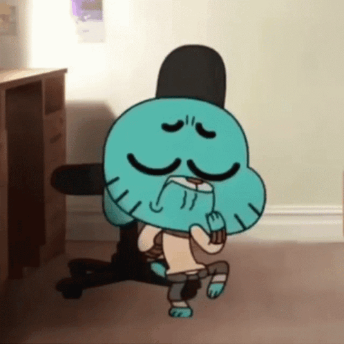 Gumball Kneeling in Chair
