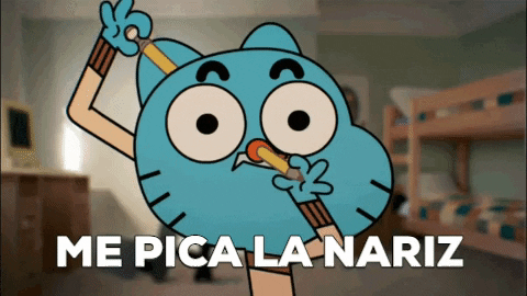 Gumball Me Pica La Nariz GIF