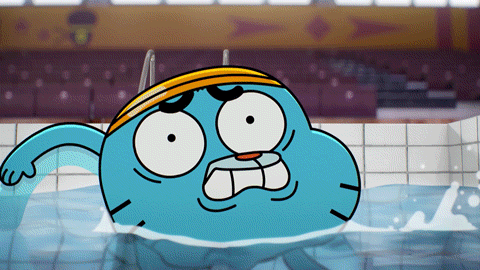 Gumball Near Drowning Experience GIF