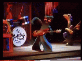 Gumby On Stage Playing Guitar GIF