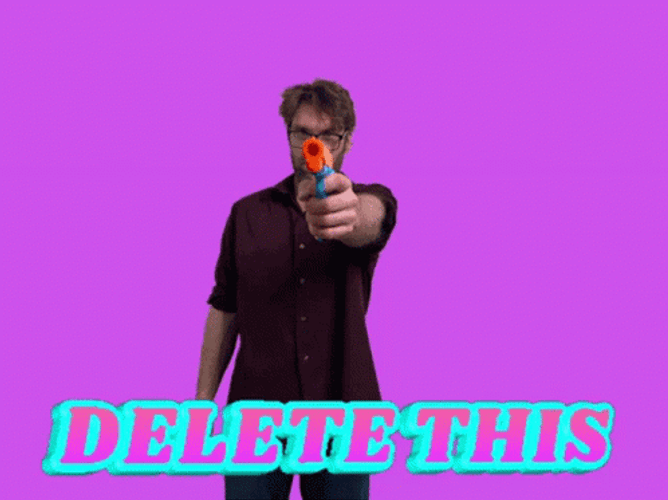 Gun Pointing Delete It GIF