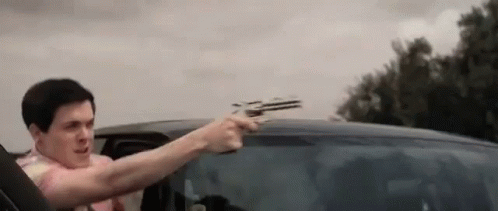 Gun Shooting Car Scene Fight GIF