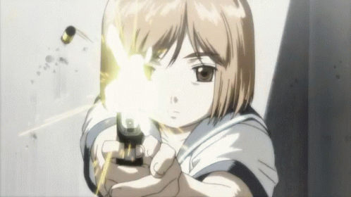 Gun Shooting Gunslinger Girl Manga GIF