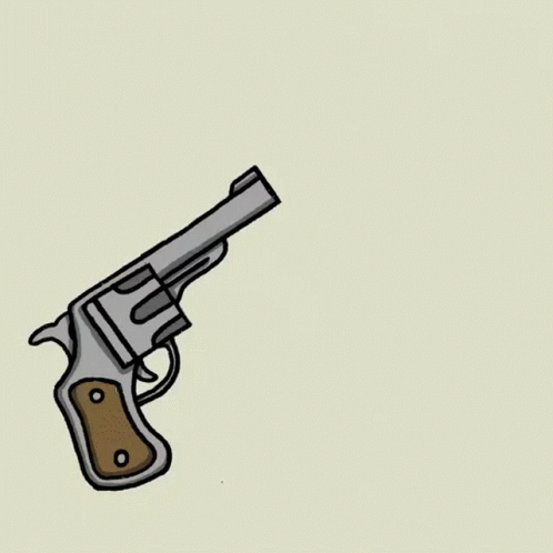 Gun Shooting Russian Roulette Bang GIF