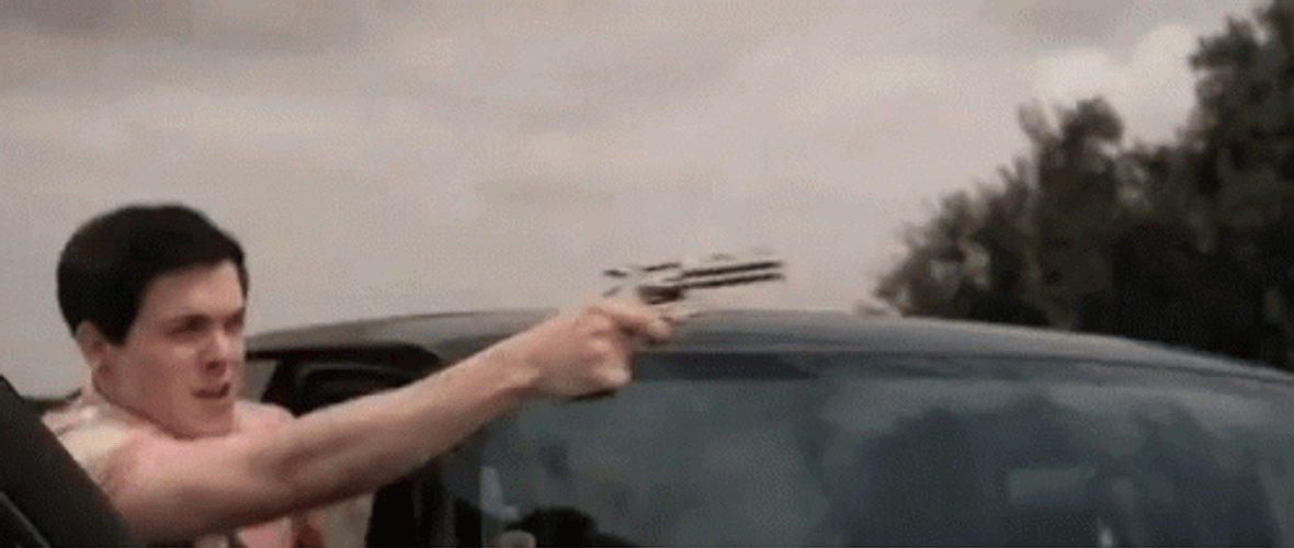 Gun Shooting Car Scene Fight GIF