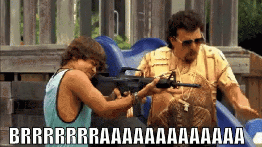 Gun Shooting Rifle Brrraaa GIF