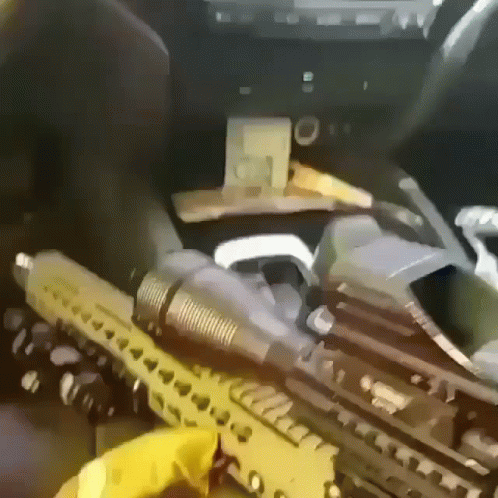 Gun With Word Assault Rifle