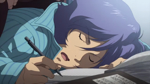 Gundam Garma Zabi Fell Asleep GIF