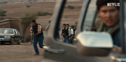Gunman Running to Car, Another Man Watching