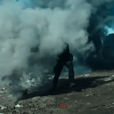 Gunner Shooting While Being Attacked GIF