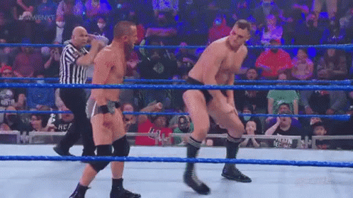 Gunther Slapping Opponent GIF