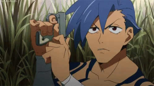 Gurren Lagann Kamina Gun Weapon Anime GIF
