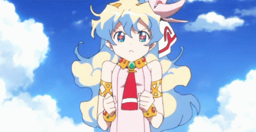 Gurren Lagann Nia Teppelin Sweet Female Anime GIF
