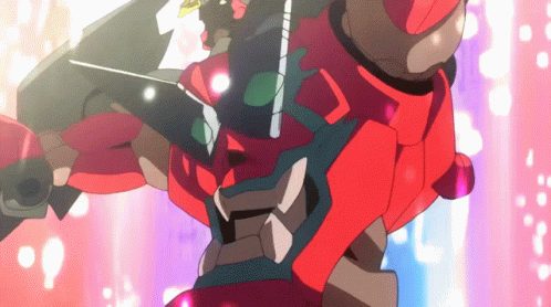 Gurren Lagann Robots Anime Deadly Fighted GIF
