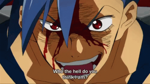 Gurren Lagann Who The Hell To You Think I Am GIF