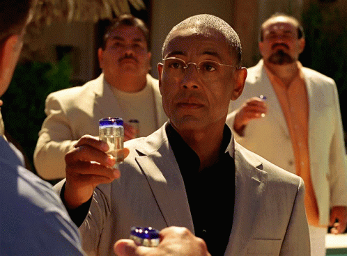 Gustavo Fring Holding A Glass Of Alcohol GIF