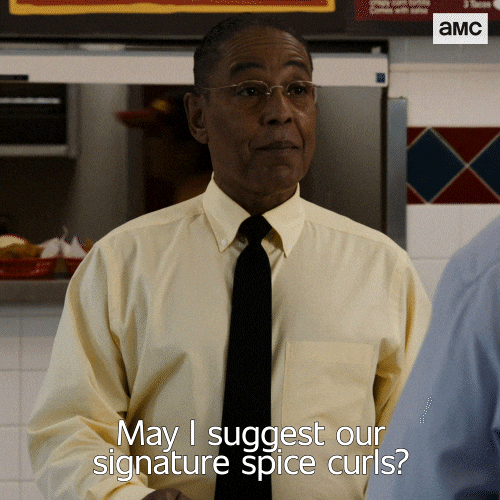 Gustavo Fring Signature Spice Curls GIF