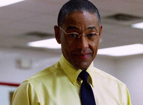 Gustavo Fring Smile Fading Away GIF