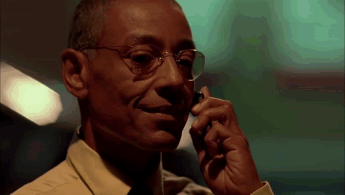 Gustavo Fring Walking To A Restaurant At Night GIF