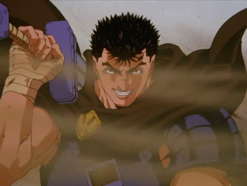 Guts Berserk Evil Smile GIF