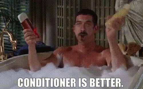 Guy Bath Time Conditioner Is Better GIF