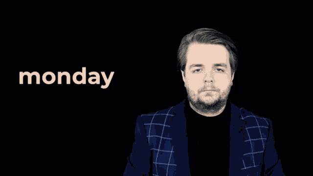 Guy Bored Monday GIF