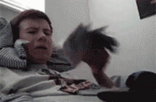 Guy Crying While Flaunting Money GIF