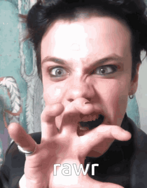 Guy Different Rawr Facial Reactions GIF