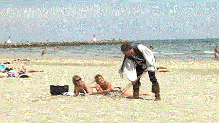 Guy Digging For Treasure GIF