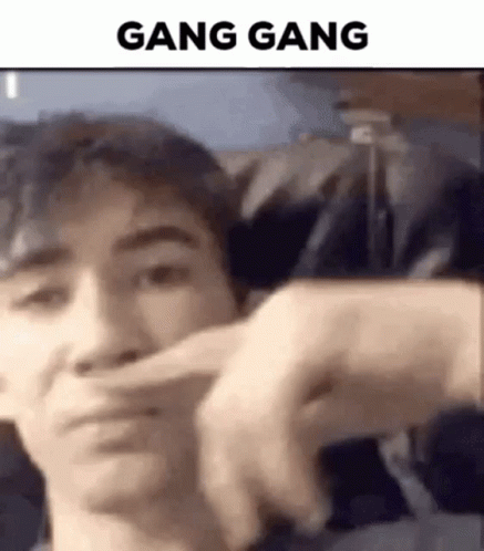 Guy Doing Gang Gang Hand Gestures Fast GIF