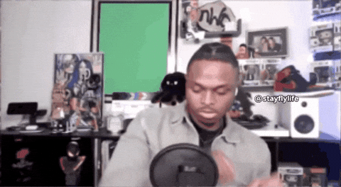 Guy Doing Swerve Hands Up And Down GIF