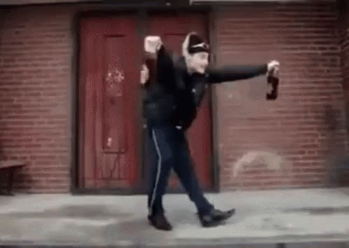 Guy Exaggerated Russian Dance GIF