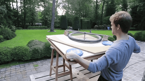 Guy Experiment Frisbee Throws GIF