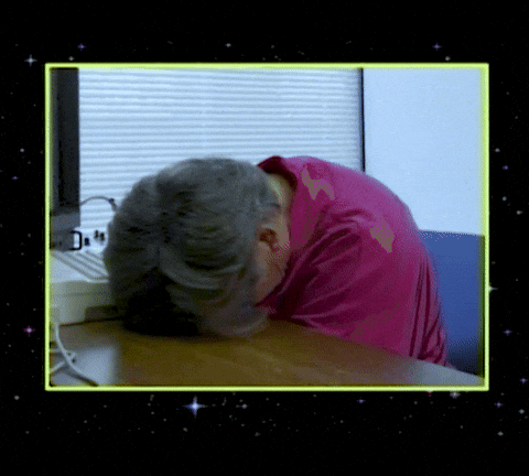 Guy Fall Asleep On The Table GIF