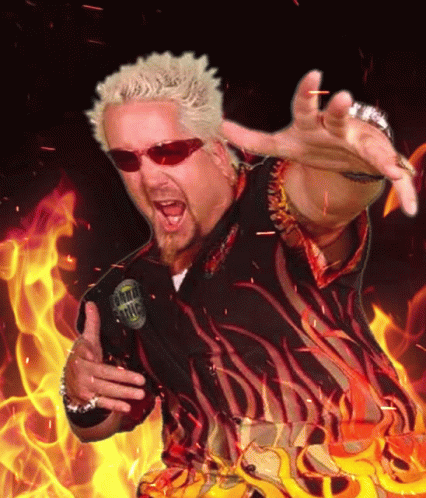 Guy Fieri Fire Background GIF