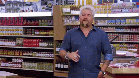 Guy Fieri In Grocery Store GIF