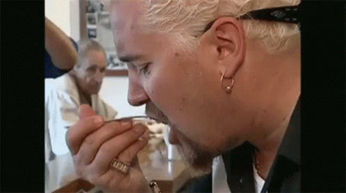 Guy Fieri Cannot Eat The Food GIF