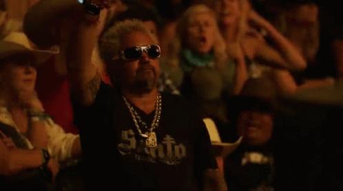 Guy Fieri Raising Cup GIF