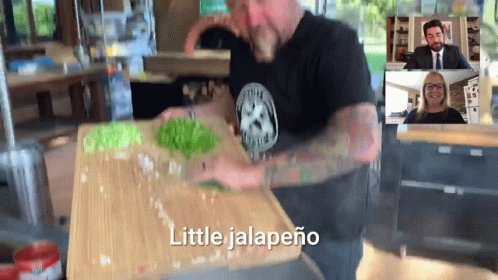 Guy Fieri And The Little Jalapeno GIF