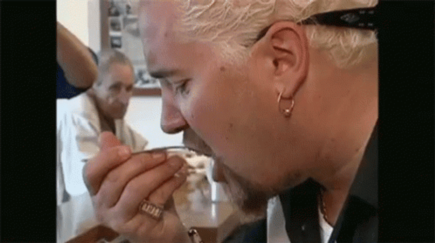 Guy Fieri Cannot Eat The Food GIF