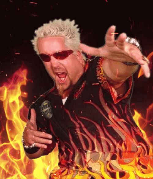 Guy Fieri Fire Background GIF