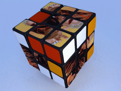Guy Fieri In Rubik's Cube Puzzle GIF