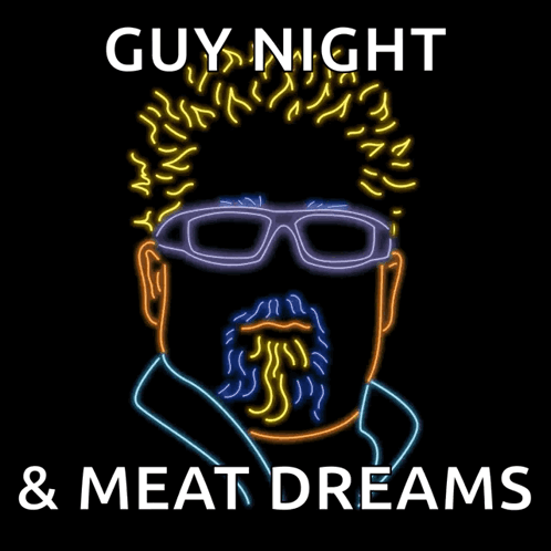 Guy Fieri Meat Dreams Neon GIF