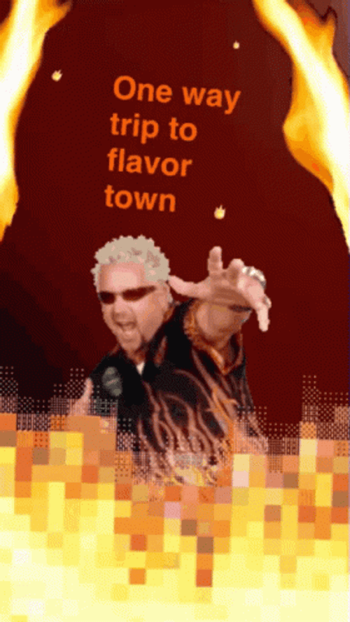 Guy Fieri One Way Trip To Flavor Town GIF