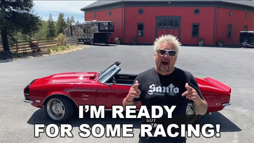 Guy Fieri Ready For Some Racing GIF