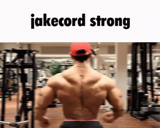 Guy Flexing In A Gym Strong Back  GIF