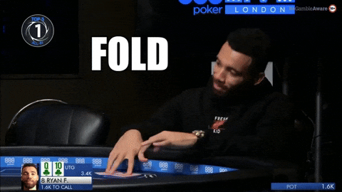 Guy Folded Playing Poker GIF