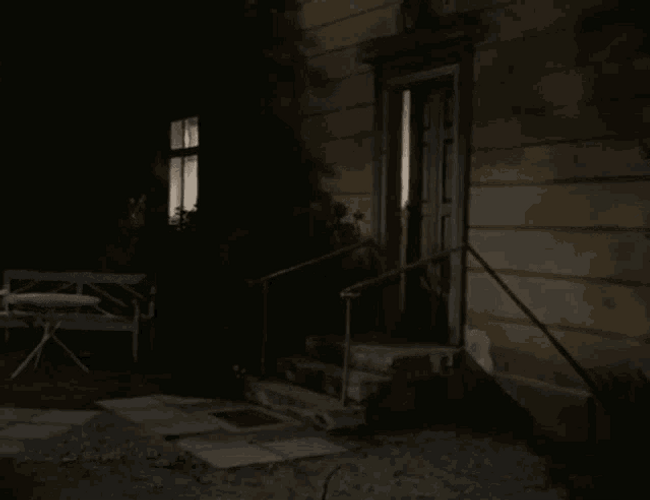 Guy Forcefully Out Of The House Falling Down Stairs GIF
