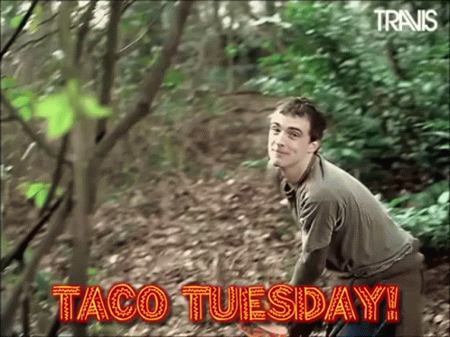 Guy Funny Taco Tuesday Throwing GIF