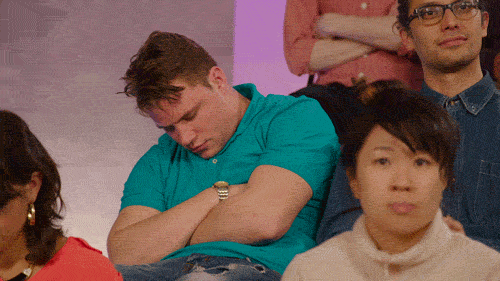 Guy In Audience Sleeping GIF